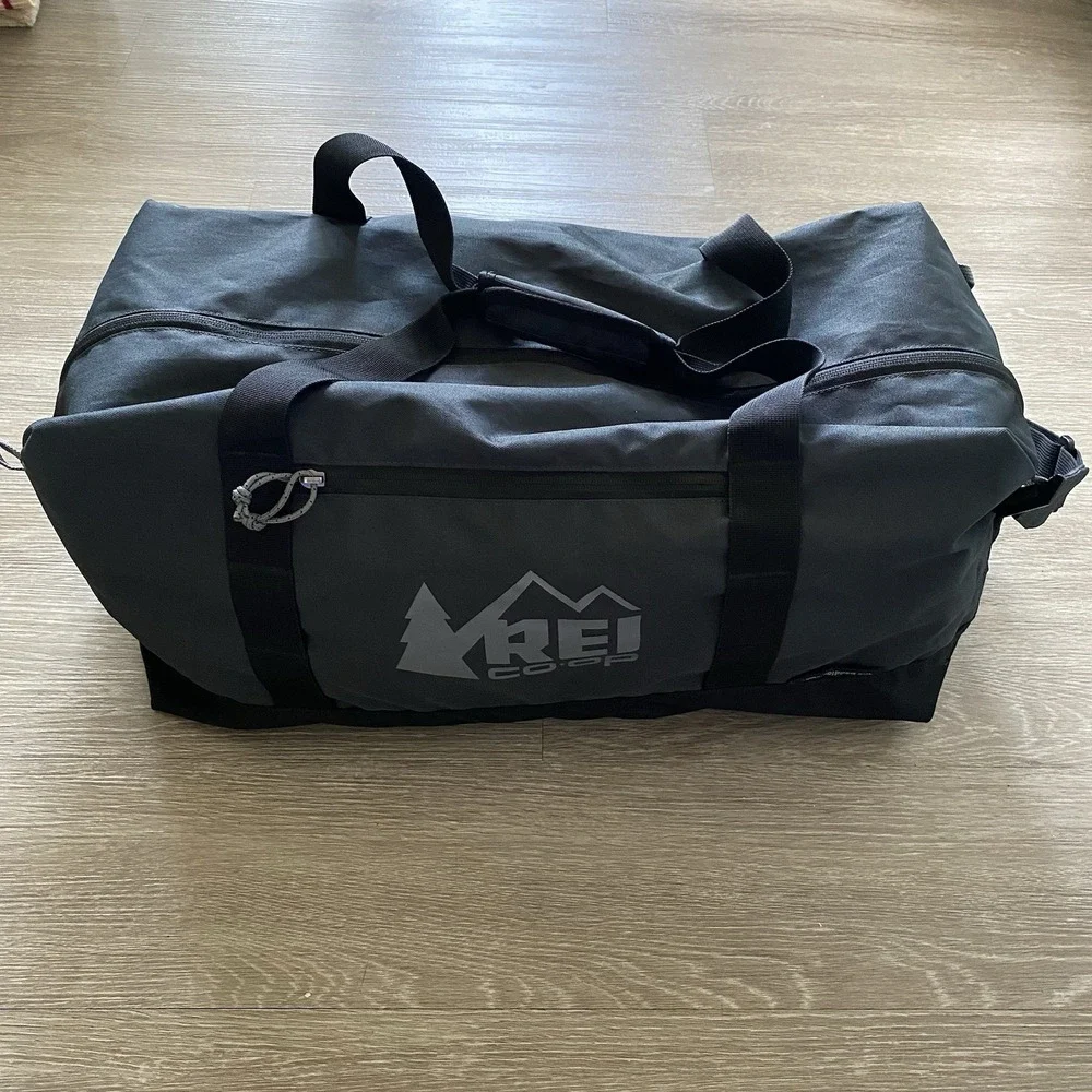REI CO-OP Roadtripper 40L Duffel Bag Gray Travel Gear Luggage W/strap